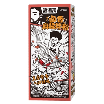 渣渣灰 卤香麻酱拌粉 198g/盒
